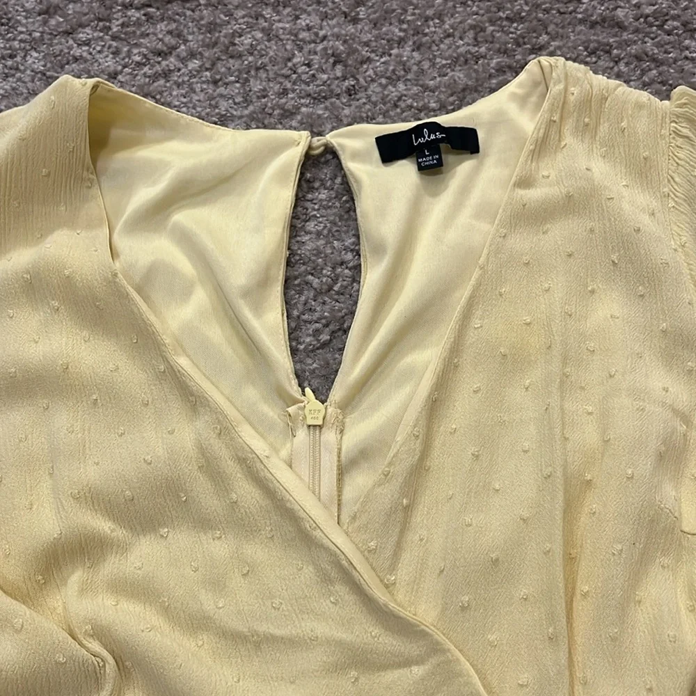 Lulu’s Yellow Ruffled Sundress - Picture 3 of 7